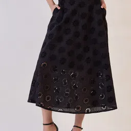 PowerSutra Flared Midi Skirt-image-96