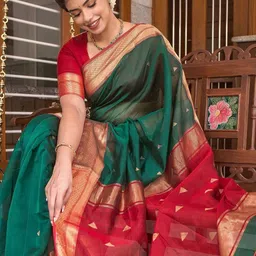 SHOP DROP Woven Design Zari Kovai Saree-picture-2