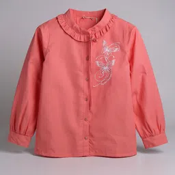 Purple United Kids Round Neck Puff Sleeves Cotton Shirt Style Top-picture-37