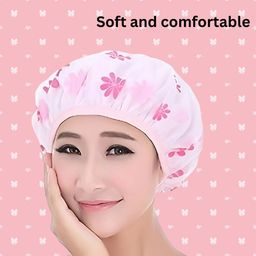 basicare Soft And Comfortable Shower Cap image 3