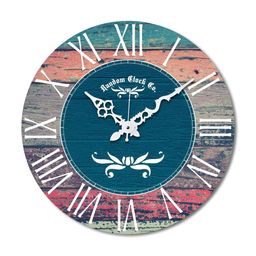 RANDOM Multicoloured & Multicoloured Contemporary Wall Clock-13