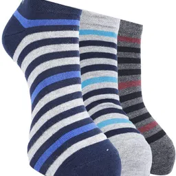 Force NXT Pack Of 3 Striped Shoe-Liner Socks-image-85