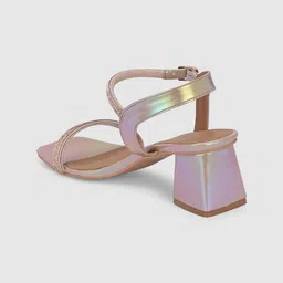 Killer Women Embellished Open Toe Block Sandals image 3