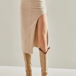 BIANCO LUCCI Pure Cotton Pencil Midi Skirt-picture-40