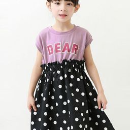 LULU & SKY Polka Dot Print Fit & Flare Dress-image-92