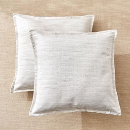 Home Centre Drift Grey 2 Pieces Textured Square Cushion Covers-16