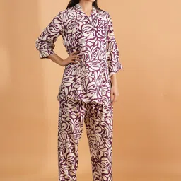 BAESD Abstract Printed V-Neck Tunic With Trouser image 5