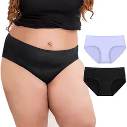 Diving Deep Pack Of 2 Cotton Mid-Rise Hipster Briefs PJ177 47, B New Pant_ies_2 PC_4XL-23