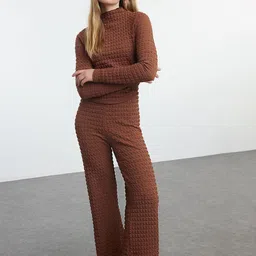 Trendyol Self-Design Top & Trouser Co-Ords-image-23