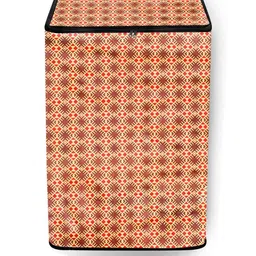The Furnishing Tree Washing Machine Cover Surface Pattern Brown Compatible for Whirlpool 7 Kg Fully-31