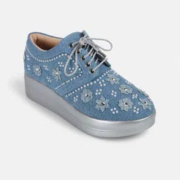 Mochi Women Embellished Round Toe Sneakers-picture-37