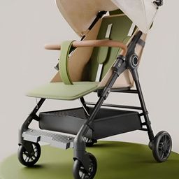StarAndDaisy Kids Baby Stroller With 5 Point Safety Harness & Reversible Handlebar-picture-25