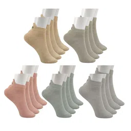 Fruvanta Pack Of 10 Patterned Ankle Length Socks-31