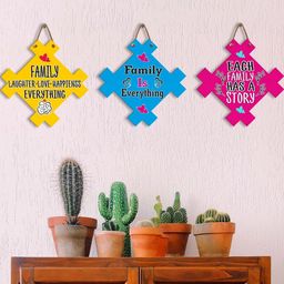 Arpita Crafts 3 Peices Quoted Wooden Wall Hanging-image-38
