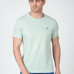 Sparky Men Solid Round Neck Cotton Slim Fit T-shirt-image-24