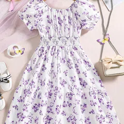 Arshia Fashions Floral Print Flared Sleeve Fit & Flare Dress-picture-58