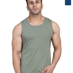 WOOSTRO Men Pack Of 2 Solid Round Neck Cotton Slim Fit T-shirts-picture-48