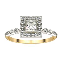 VALANOVA Women 18 Kt 925 Sterling Silver Lab Grown 0.67 CT Diamond Ring 1.84 gm-image-63