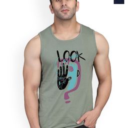 SLOWLORIS Pack Of 2 Printed Combed Cotton Gym Vests-picture-40
