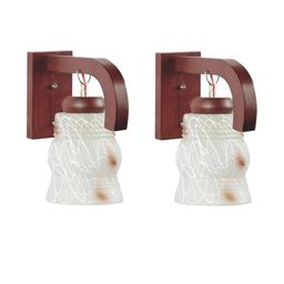 Somil Premium Designer Glass Wall / Night Lamp Elegant & Stylish Dcor Accent for Modern Interiors, color- Brown, White, Size:- 19 X 31.5 X 29.5 CM-image-84