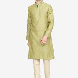 THE KURTA COMPANY Men Thread Work Kurta-picture-43