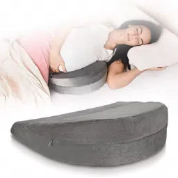 Soft Handy Multi Purpose Pregnancy Pillow for Women Helps in Sitting Sleeping Back Pain Relief & Leg Spacer Foam Solid Pregnancy Pillow Pack of 1-image-45