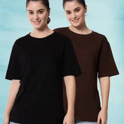 Funday Fashion Women 2 Extended Sleeves Pockets T-shirt-image-76