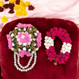 Gadinfashion Women Pack Of 2 Bridal Flower Juda Mogra Gajra Bun-86