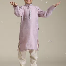 Manyavar Boys Regular Thread Work Kurta with Pyjamas-picture-14