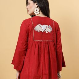 JAPER KURTI Women Ethnic Embroidered Bohemian Tie-Up Shrug-23