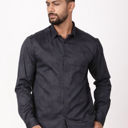Indian Terrain Men Classic Slim Fit Ethnic Motifs Printed Pure Cotton Casual Shirt-picture-48