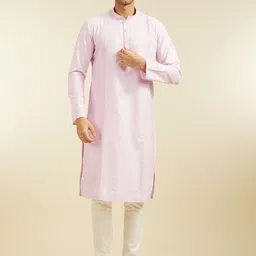 Diwas by Manyavar Mandarin Collar Straight Kurta-image-98