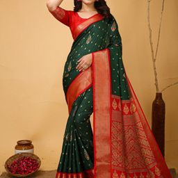 DIVASTRI Woven Design Zari Kanjeevaram Saree-image-82