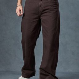 me Queen Men Wide Leg Mid-Rise Clean Look Jeans-image-68