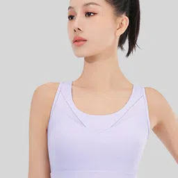 LULU & SKY Full Coverage Seamless Racerback Sports Bra-46