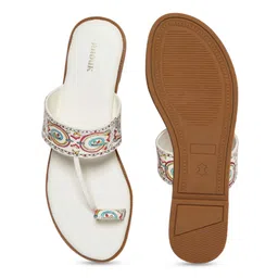 Anouk Women Printed Slip-On Open Toe Flats image 4