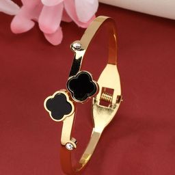 NVR Girls Brass Gold-Plated Cuff Bracelet-image-95