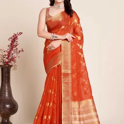 LeeliPeeri Designer Woven Design Zari Saree-image-56