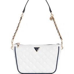 GUESS Textured PU Structured Shoulder Bag with Quilted-17
