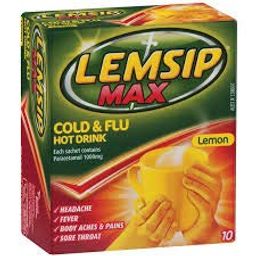 Lemsip Max Cold & Flu Lemon, 10 Sachets image 1