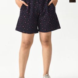 BAESD Women Printed High-Rise Shorts-image-79