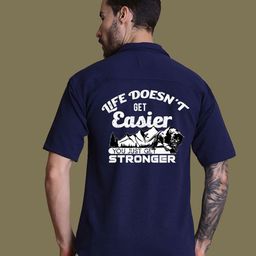 Fesner Men Comfort Relaxed Fit Cuban Collar Typography Printed Casual Shirt-image-71