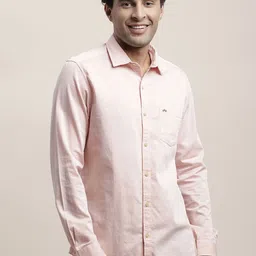 Turtle Men Relaxed Slim Fit Opaque Checked Casual Shirt-image-42