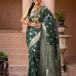 Anouk Paisley Woven Design Chanderi Saree-117