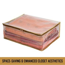 Kuber Industries Gold-Toned Set of 1 Regular Multi-Utility Organisers image 3