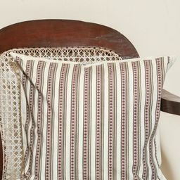 Myntra Elegant Homes Petals and Pinstripes Off White Striped Cotton Square Cushion Cover-image-30