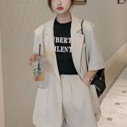 StyleCast V Neck Coat With Shorts Co-Ords-picture-40