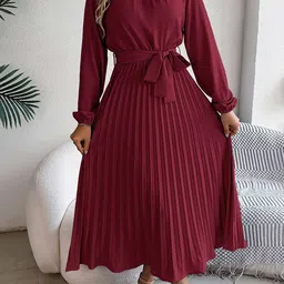 StyleCast x Revolte Women A-Line Midi Dress-image-49