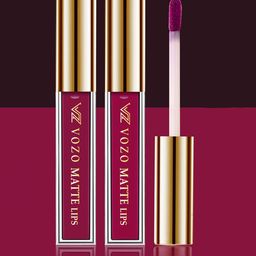 VOZO Set Of 2 Stay-All-Day Matte Liquid Lipstick -4 ml Each -Cherry Red101-Magenta105-4
