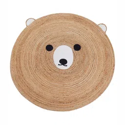 Art Avenue Rotorua Beige & White Textured Round Floor Jute Carpet-18